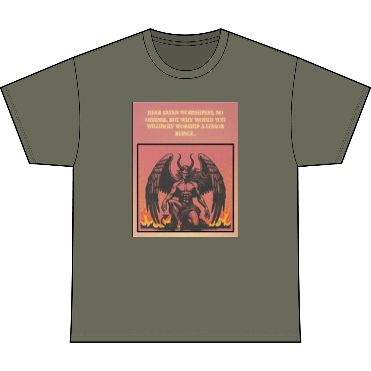 "Why Worship a Loser?" – Bold Satirical Faith Based Shirt from Set apart collection- Heather Performance Tee
