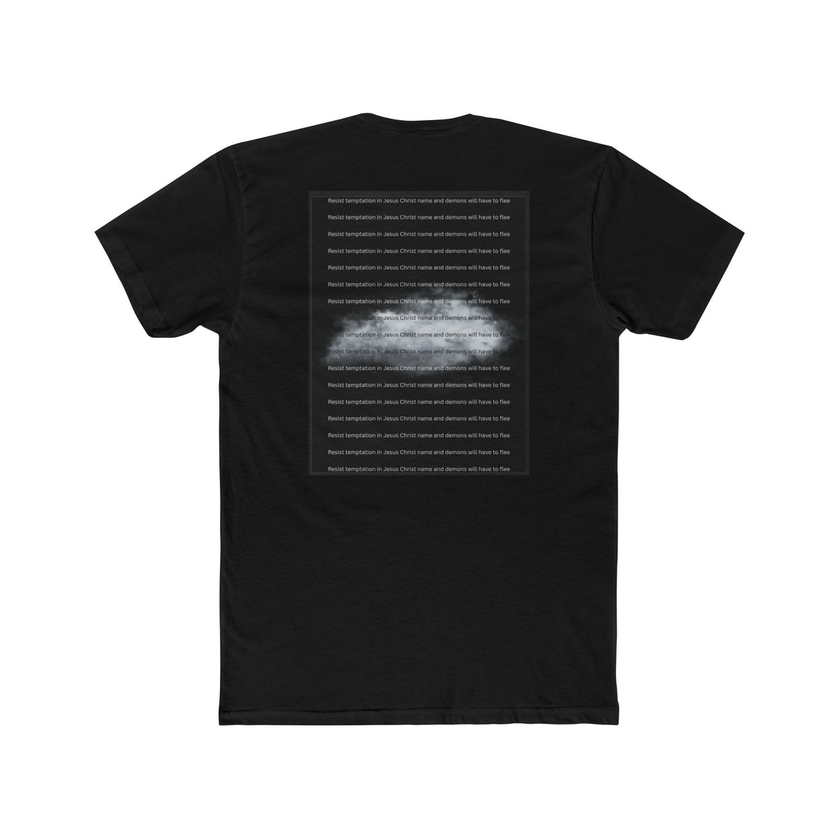 "Resist Temptation" – Succubus & Incubus Spiritual Warfare Unisex Cotton Crew Tee