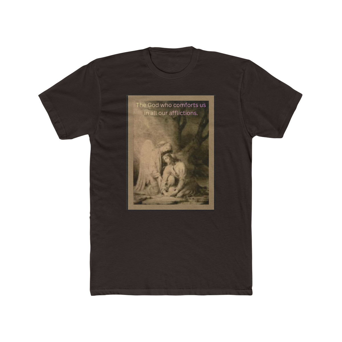 "The God Who Comforts Us" – Sepia Faith Tee