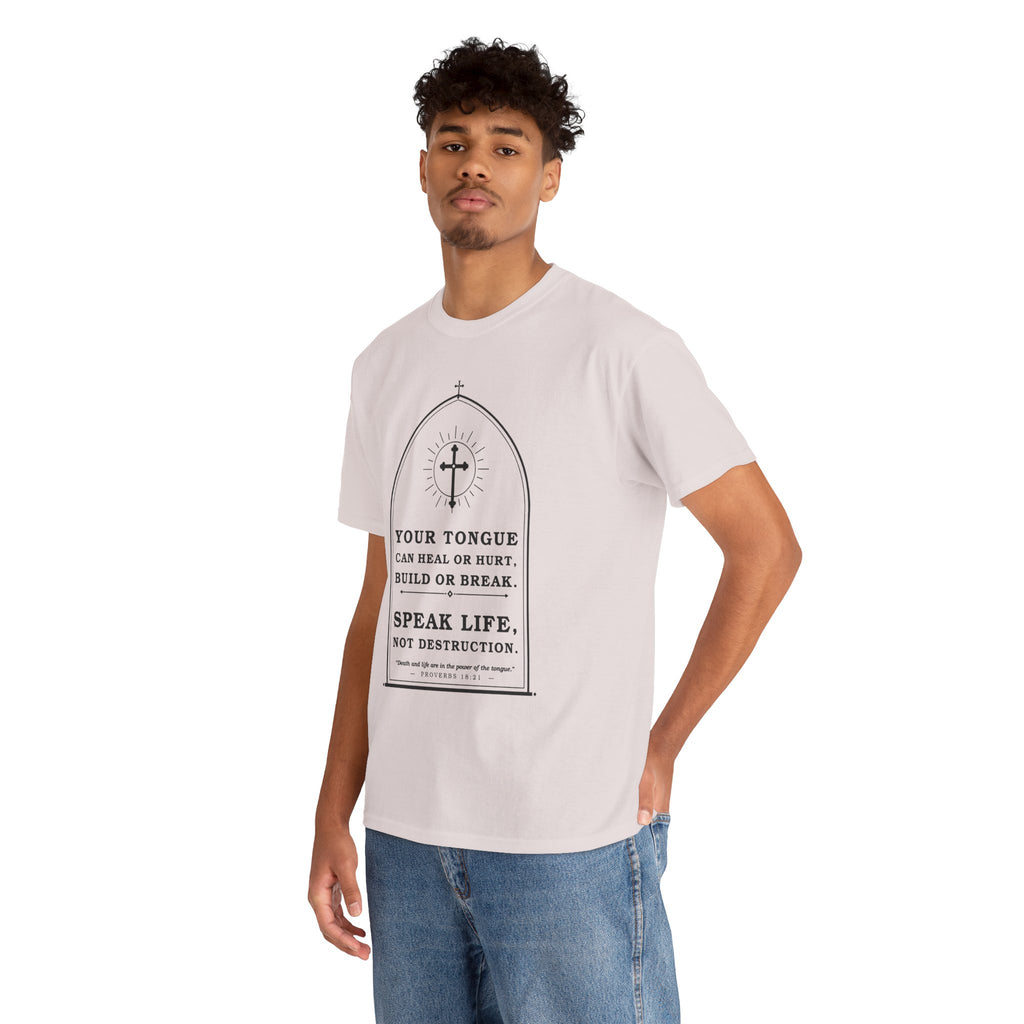 Speak Life -Unisex Heavy Cotton Tee