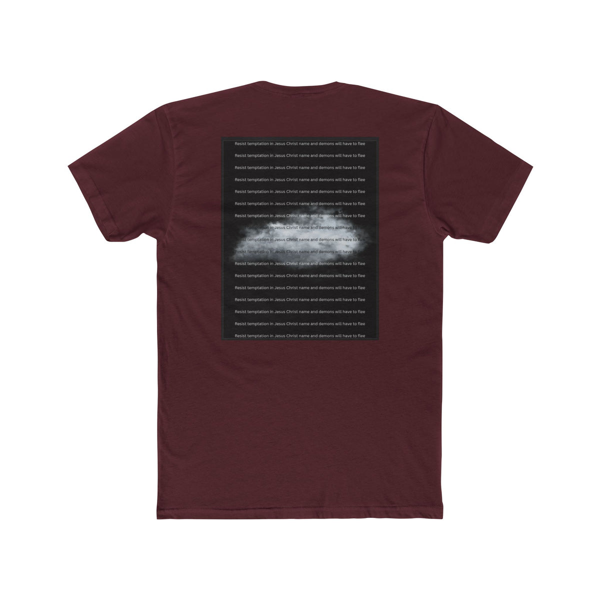 "Resist Temptation" – Succubus & Incubus Spiritual Warfare Unisex Cotton Crew Tee