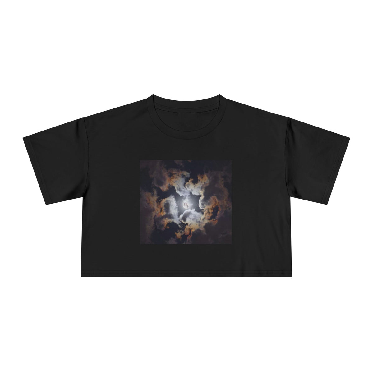 Psalm 19:1: "The Heavens Declare" — Polaroid Sky Women's Crop Tee
