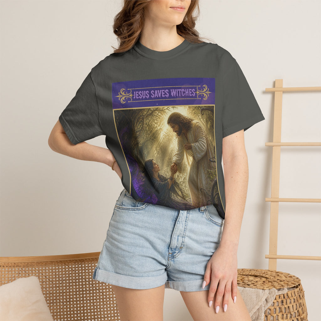 Jesus Saves Witches-Front and back T-shirt