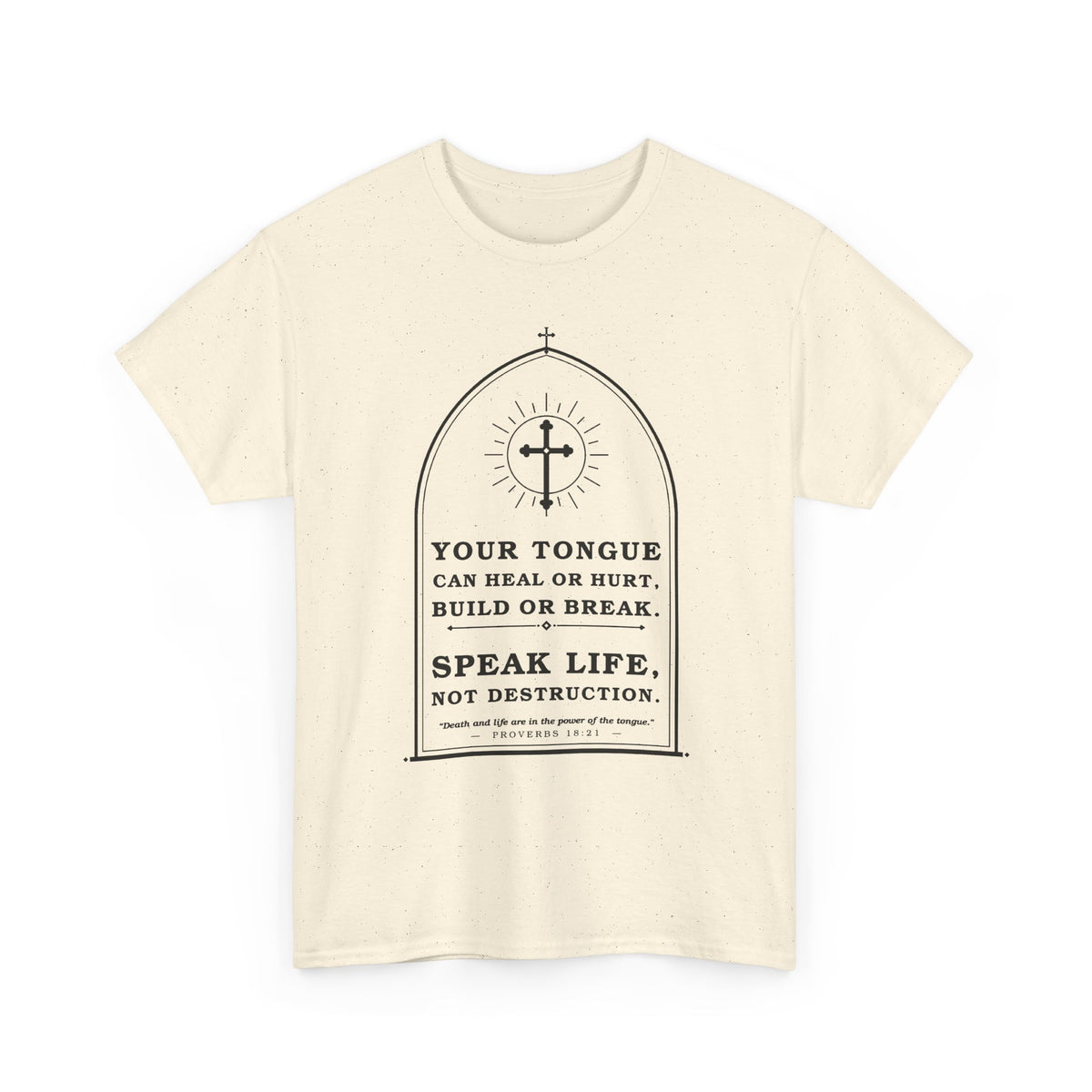 Speak Life -Unisex Heavy Cotton Tee