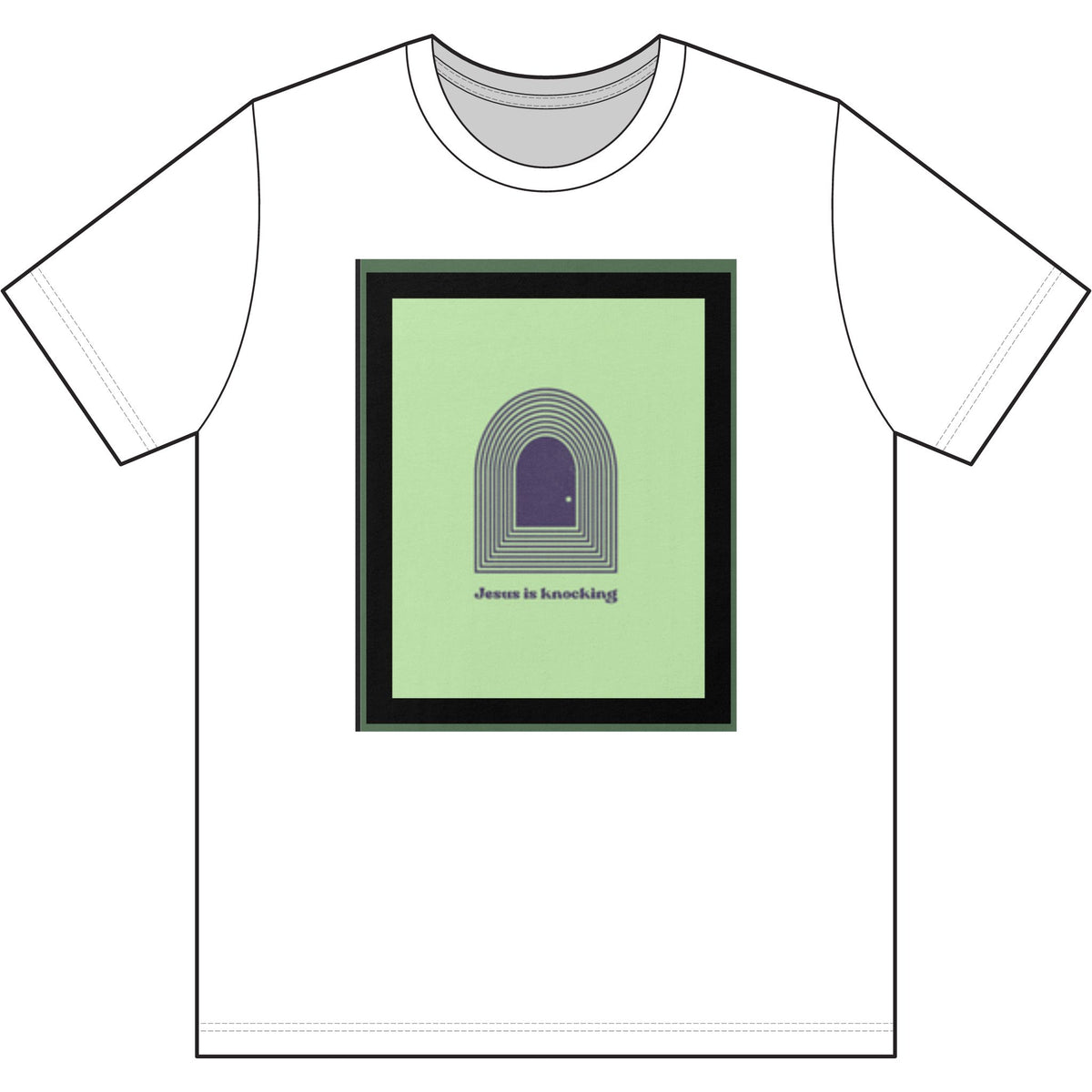 Jesus is knocking-Unisex T-Shirt