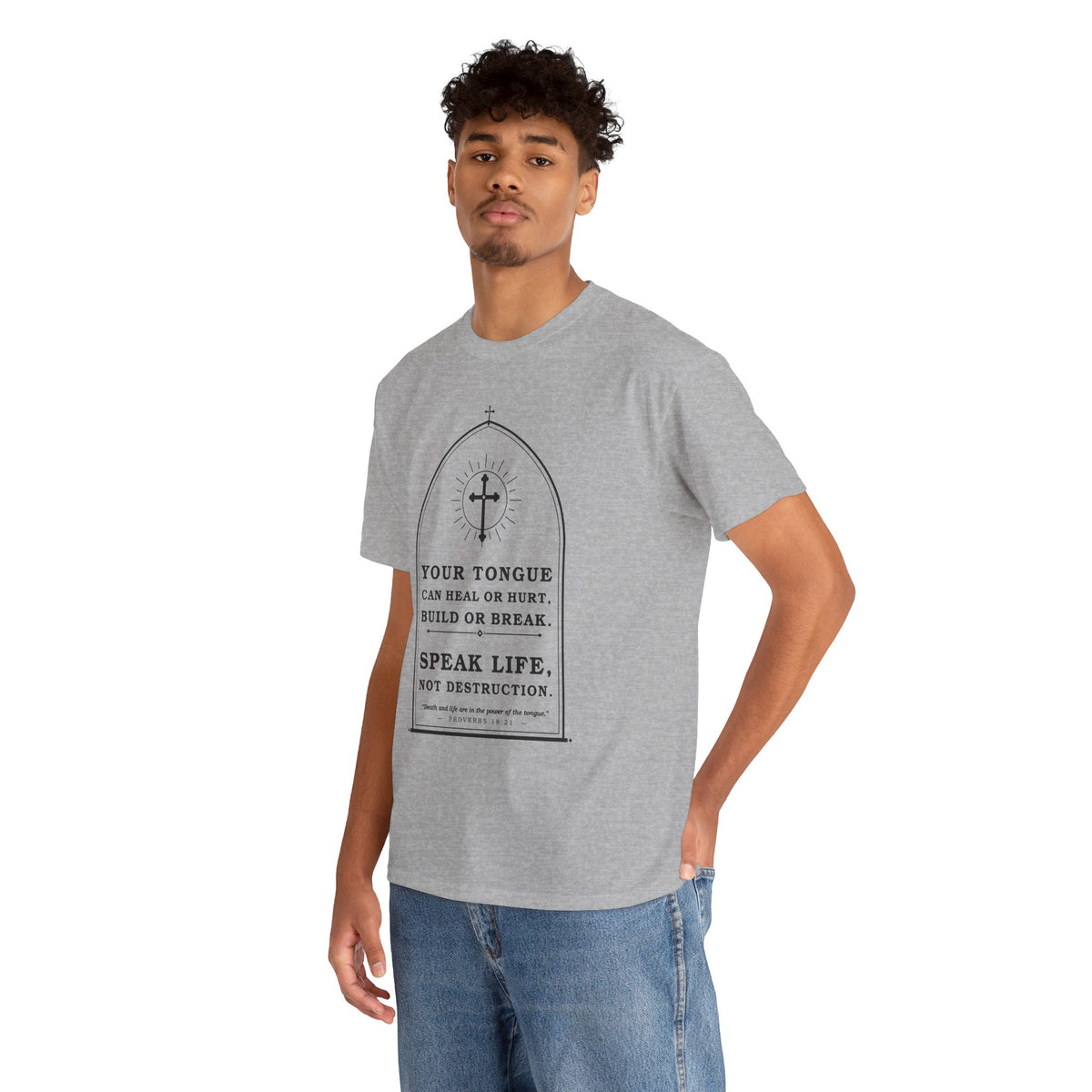 Speak Life -Unisex Heavy Cotton Tee
