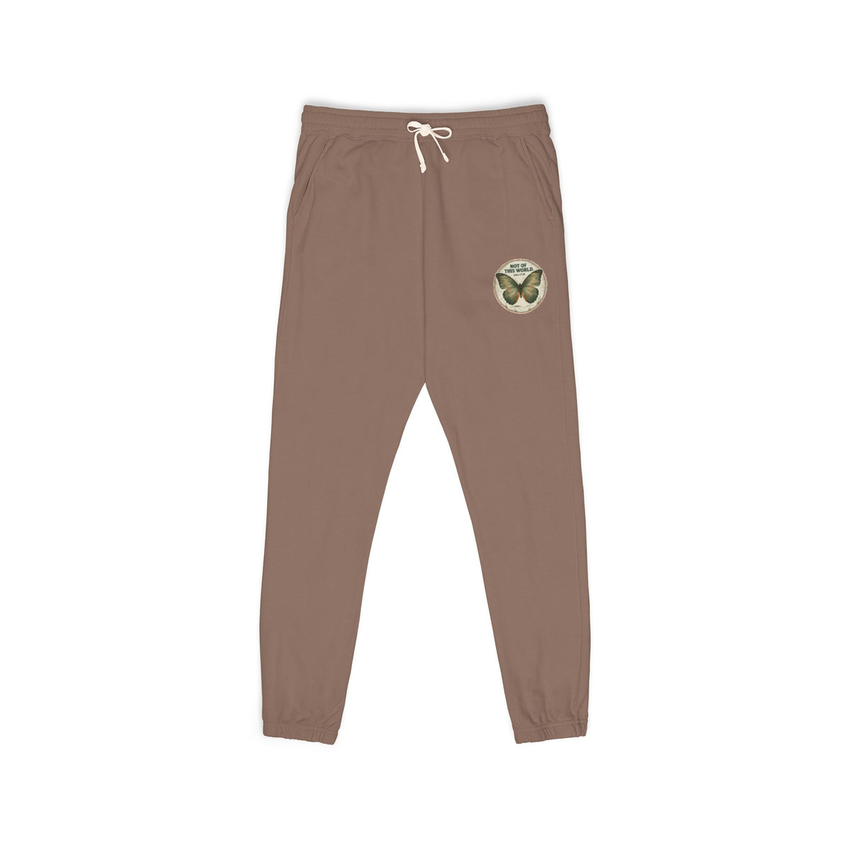 Set Apart Butterfly Emblem (John 17:16)-Dyed Fleece Sweatpants