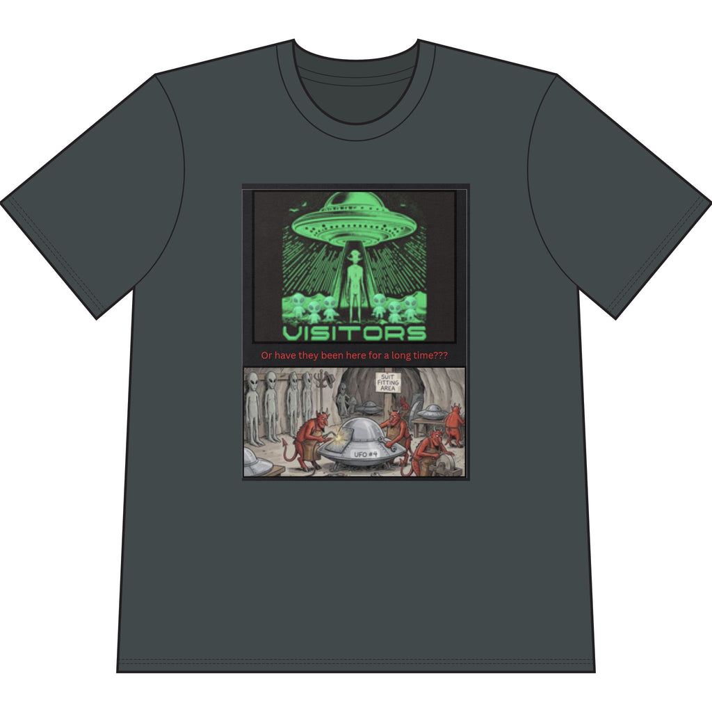 Alien = Demon UFO Deception Graphic Tee — Retro Sci‑Fi Poster T‑Shirt