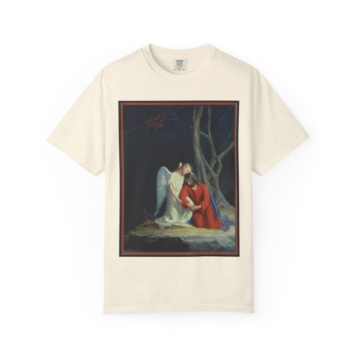 The one who comforts us in our afflictions — Women's Vintage Gothic Illustration Tee