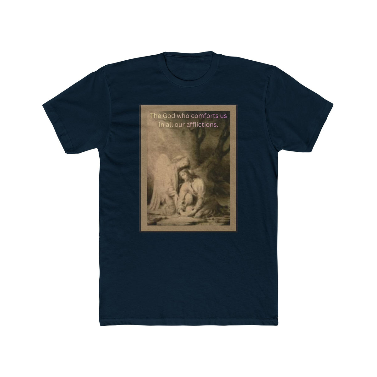 "The God Who Comforts Us" – Sepia Faith Tee
