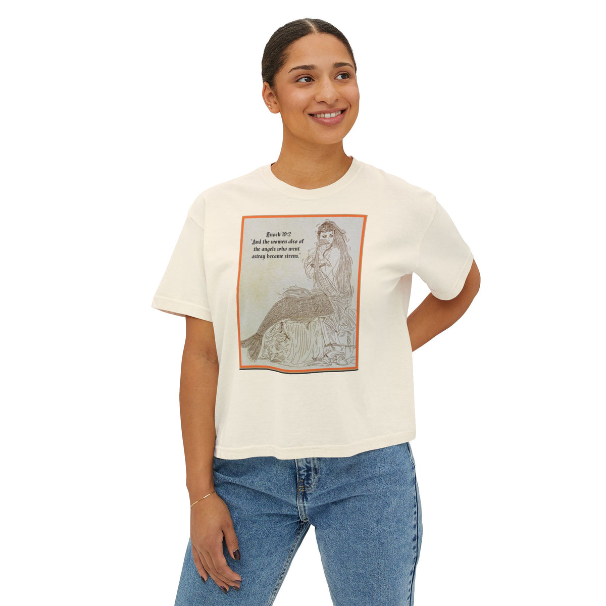 Enoch 19:2 — "Sirens" Front and Back Women's Boxy Tee