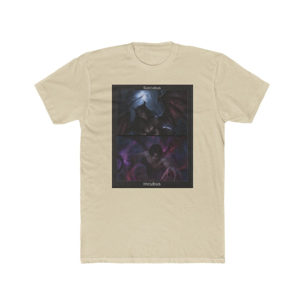 "Resist Temptation" – Succubus & Incubus Spiritual Warfare Unisex Cotton Crew Tee