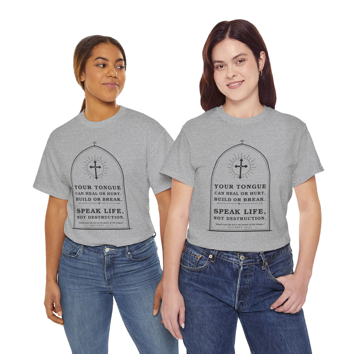 Speak Life -Unisex Heavy Cotton Tee
