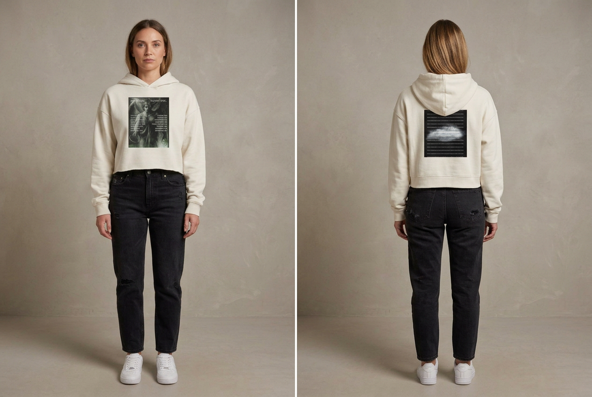 "God's Voice vs. Satan's Voice" — Discernment Women's Relax Crop Hood