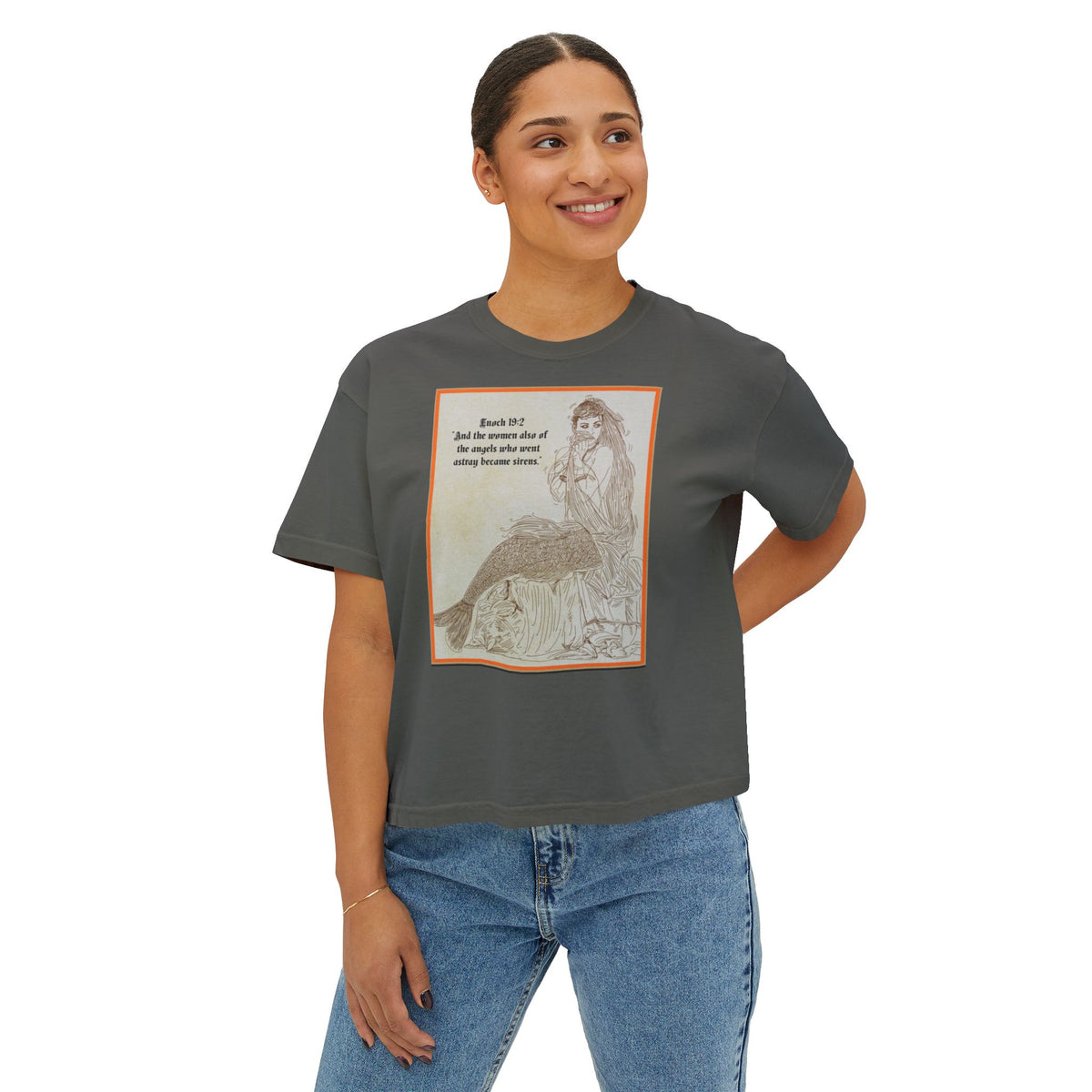 Enoch 19:2 — "Sirens" Front and Back Women's Boxy Tee