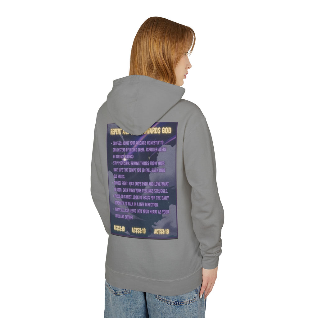 "Jesus Saves Witches" Lightweight Hooded Sweatshirt