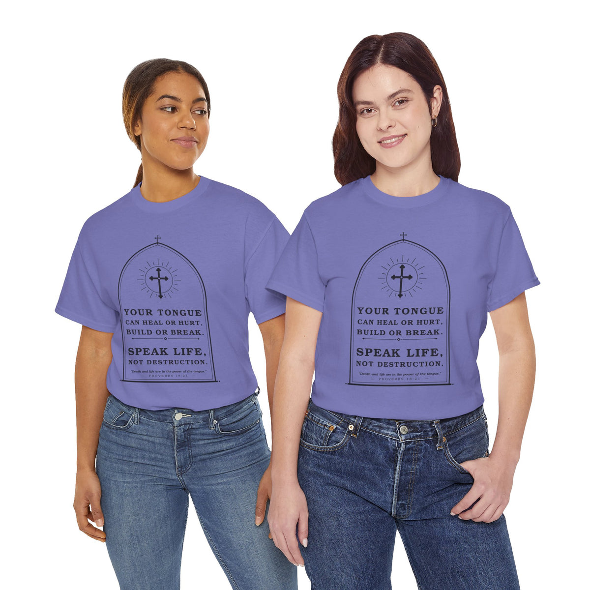Speak Life -Unisex Heavy Cotton Tee