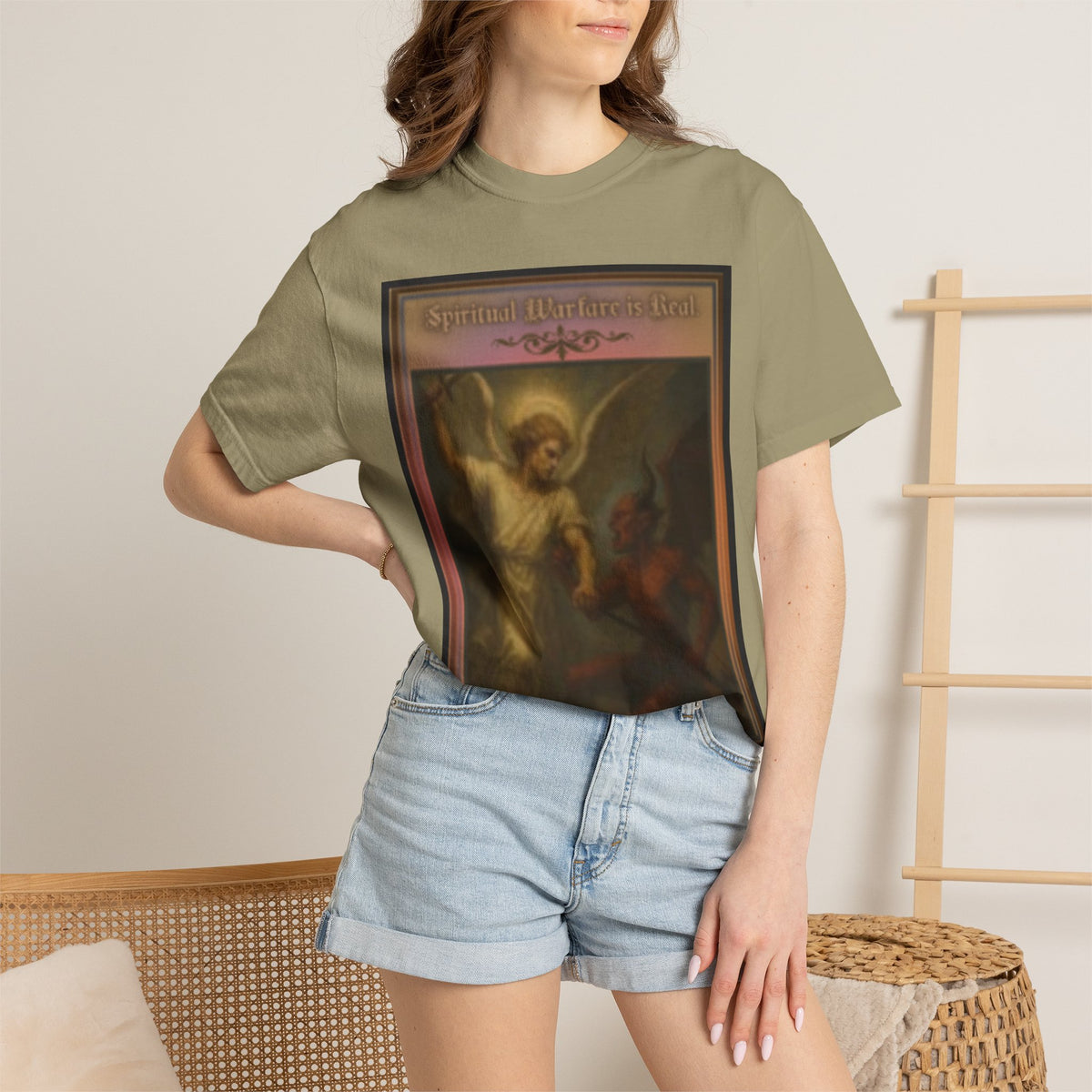 Warfare is real women's  — Vintage Gothic Illustration Tee