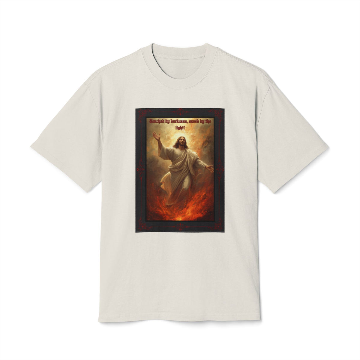 Set Apart Collection- “Touched My Darkness • Saved by Light” -Unisex Heavy Faded Tee
