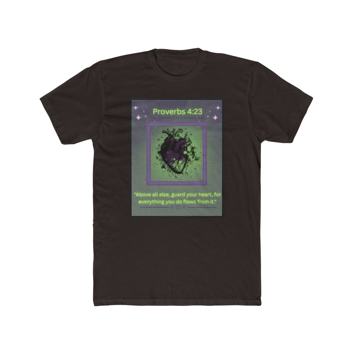 "Guard Your Heart" – Proverbs 4:23 Unisex Cotton Crew Tee