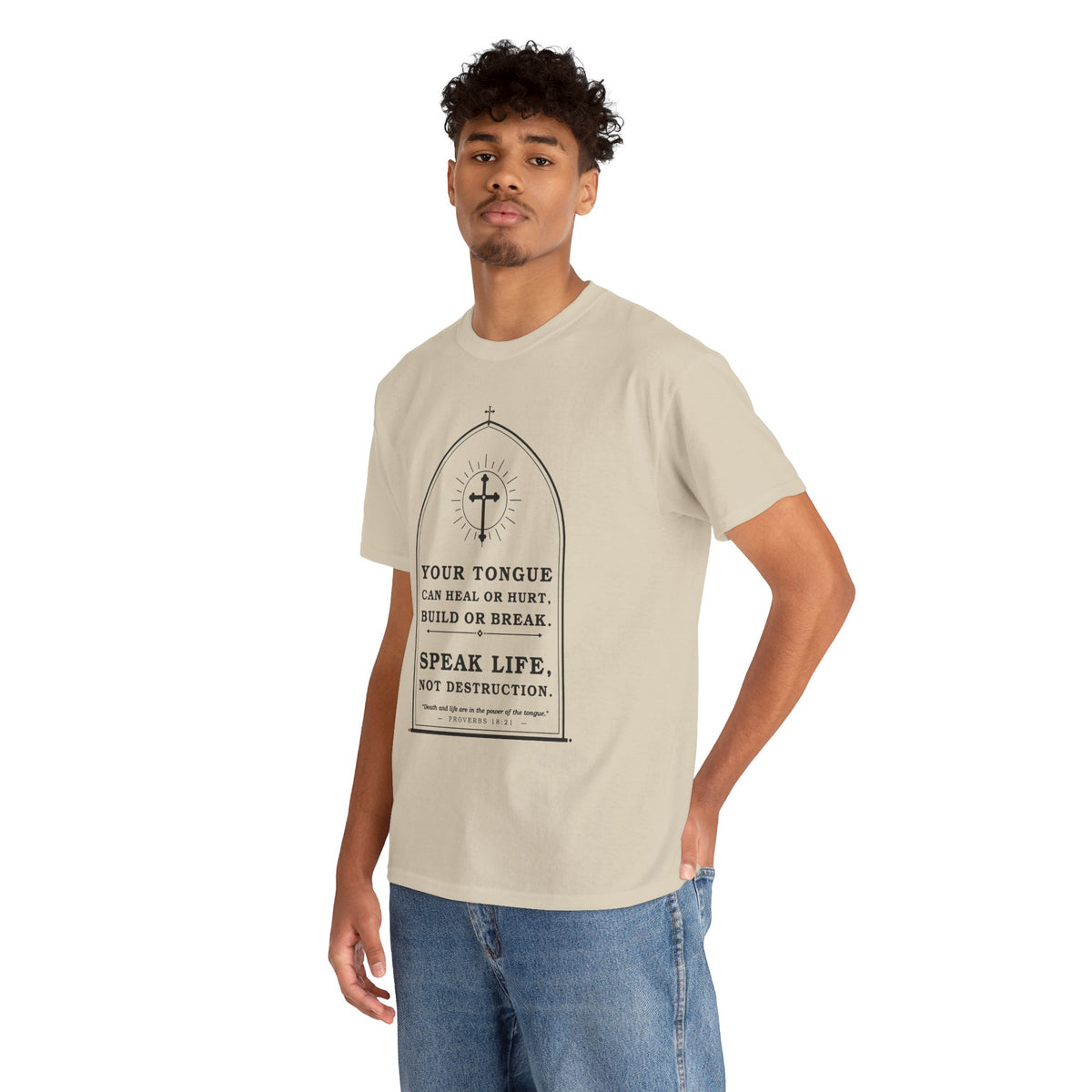 Speak Life -Unisex Heavy Cotton Tee