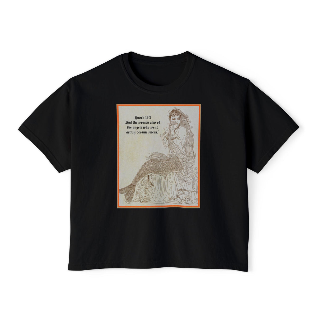 Enoch 19:2 — "Sirens" Front and Back Women's Boxy Tee