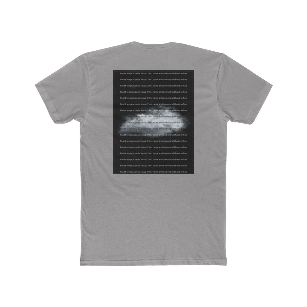 "Resist Temptation" – Succubus & Incubus Spiritual Warfare Unisex Cotton Crew Tee