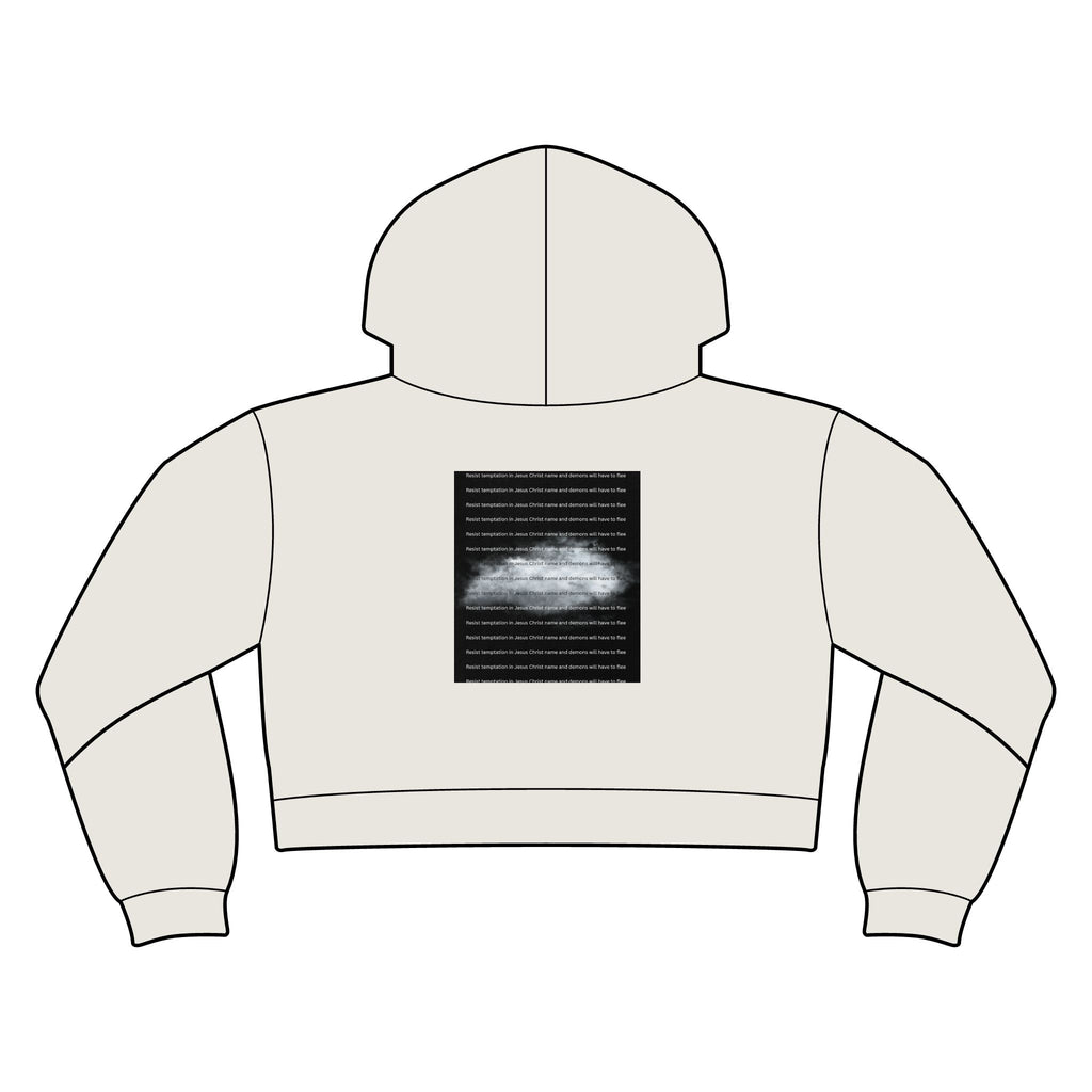"God's Voice vs. Satan's Voice" — Discernment Women's Relax Crop Hood