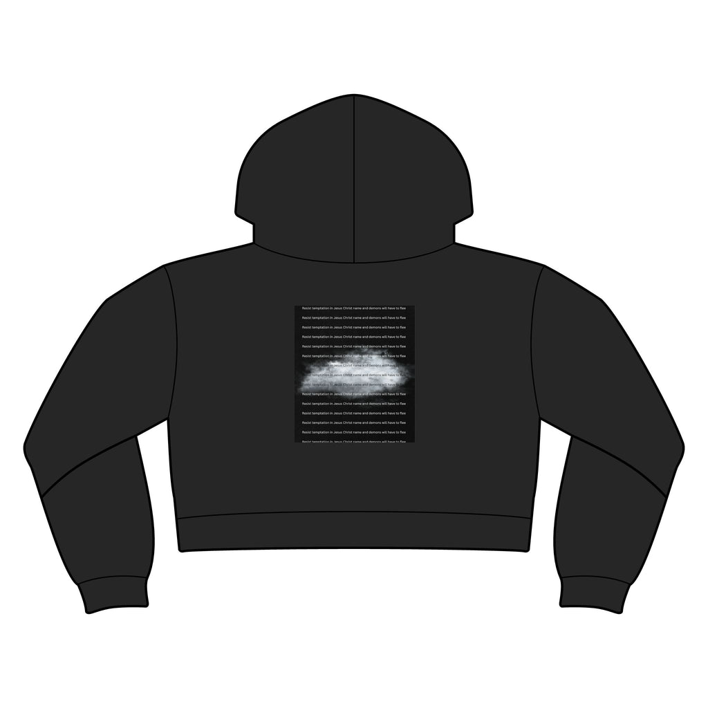 "God's Voice vs. Satan's Voice" — Discernment Women's Relax Crop Hood