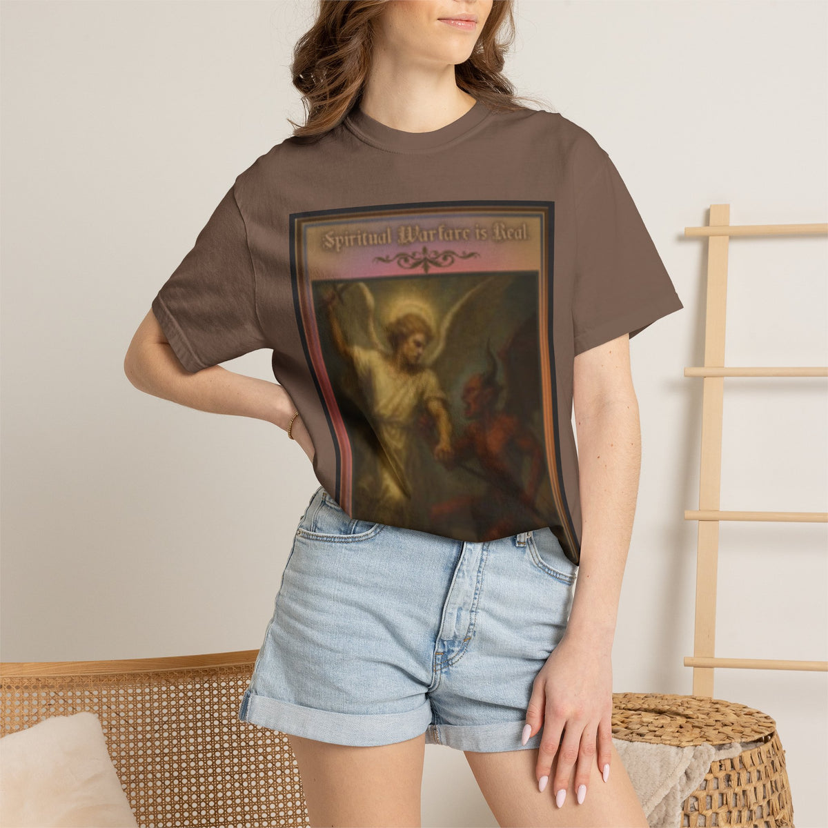 Warfare is real women's  — Vintage Gothic Illustration Tee