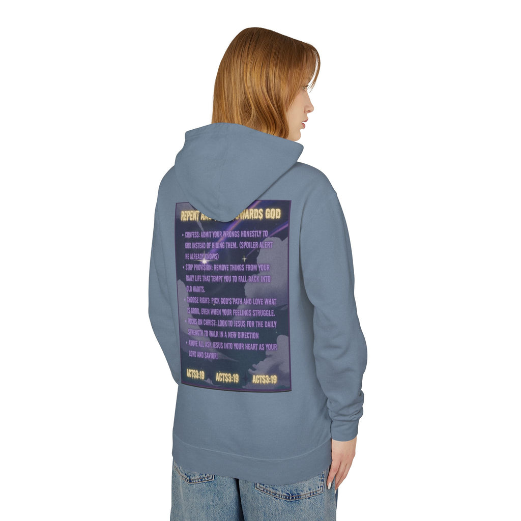 "Jesus Saves Witches" Lightweight Hooded Sweatshirt
