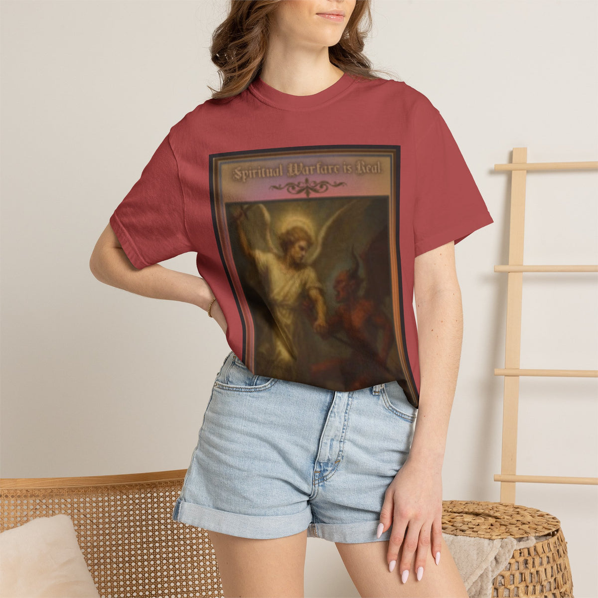 Warfare is real women's  — Vintage Gothic Illustration Tee