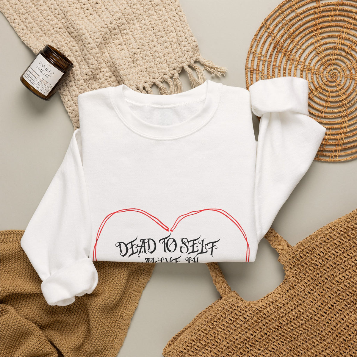 Dead to self alive in Christ -Crewneck Sweatshirt