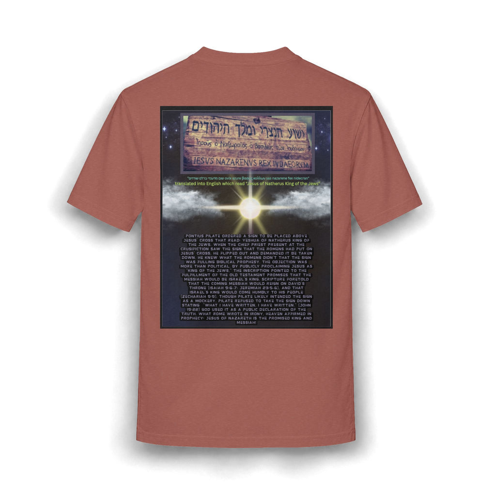 Jesus Crucifixion Art Tee — Vintage Religious (front and back)