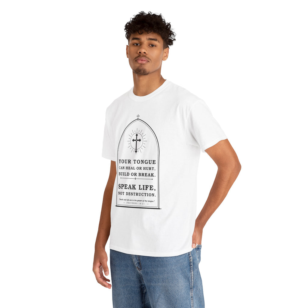 Speak Life -Unisex Heavy Cotton Tee