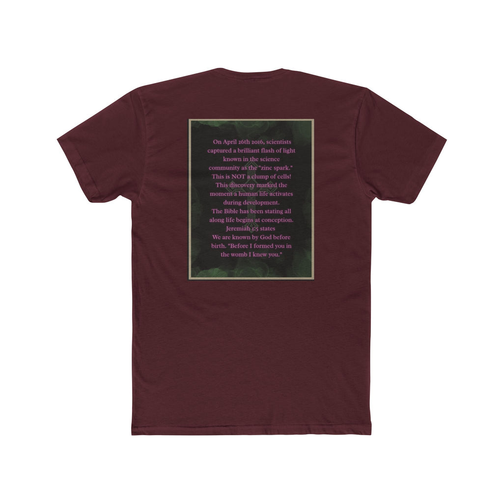 "Science Saw the Spark, Scripture Knew the Source" – Life Begins at Conception Tee