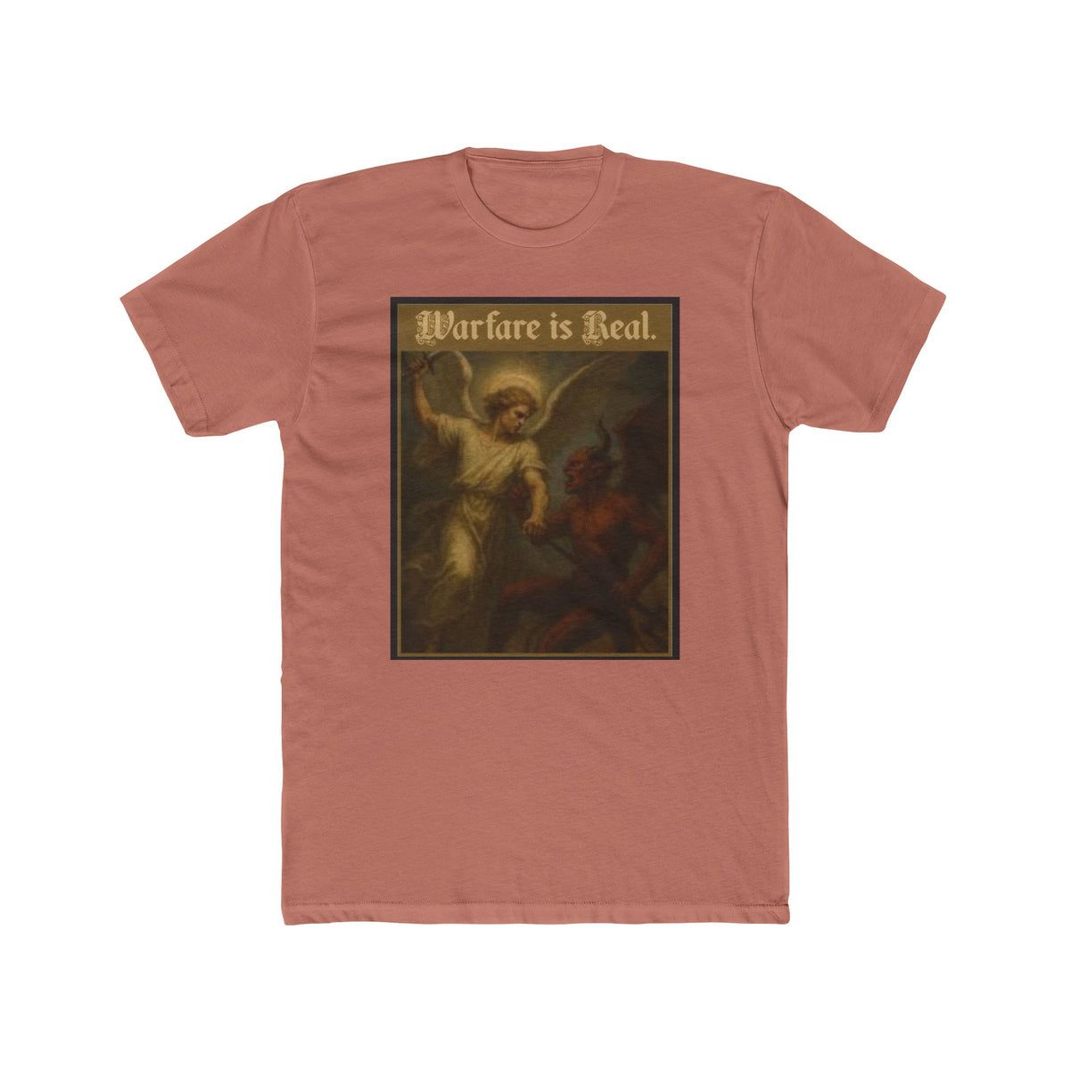"Warfare Is Real" – Spiritual Battle Tee