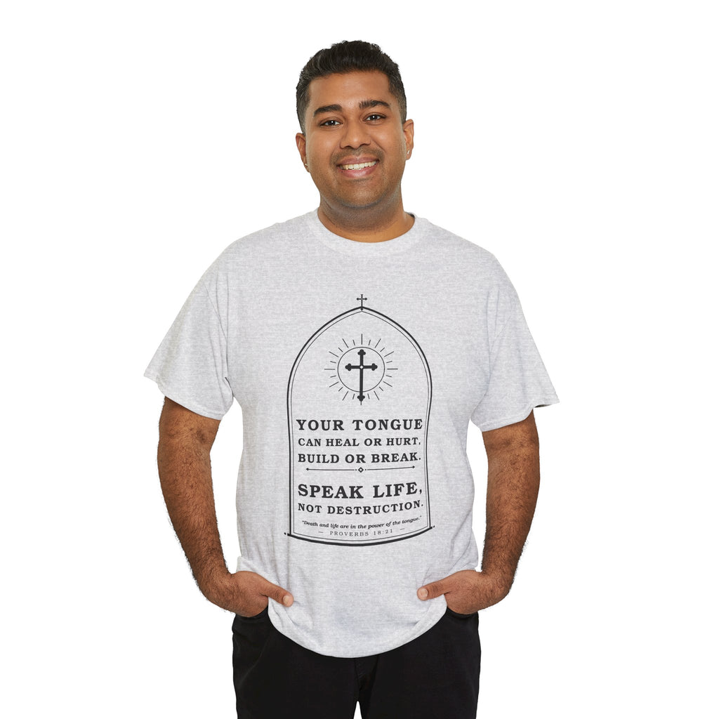 Speak Life -Unisex Heavy Cotton Tee
