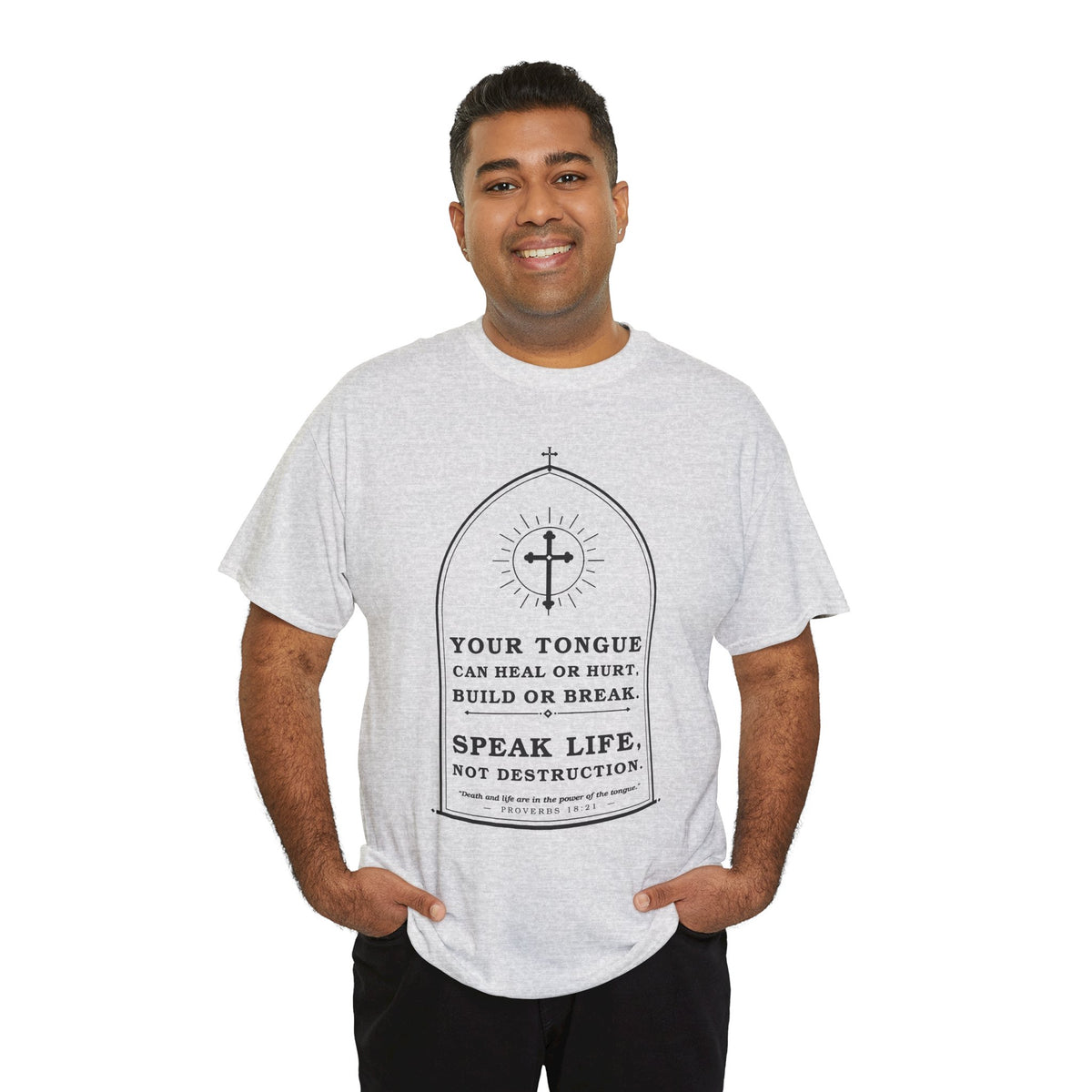 Speak Life -Unisex Heavy Cotton Tee