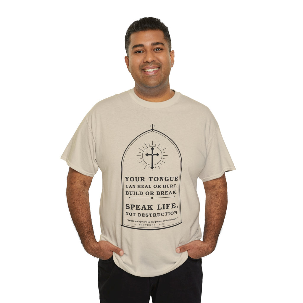 Speak Life -Unisex Heavy Cotton Tee
