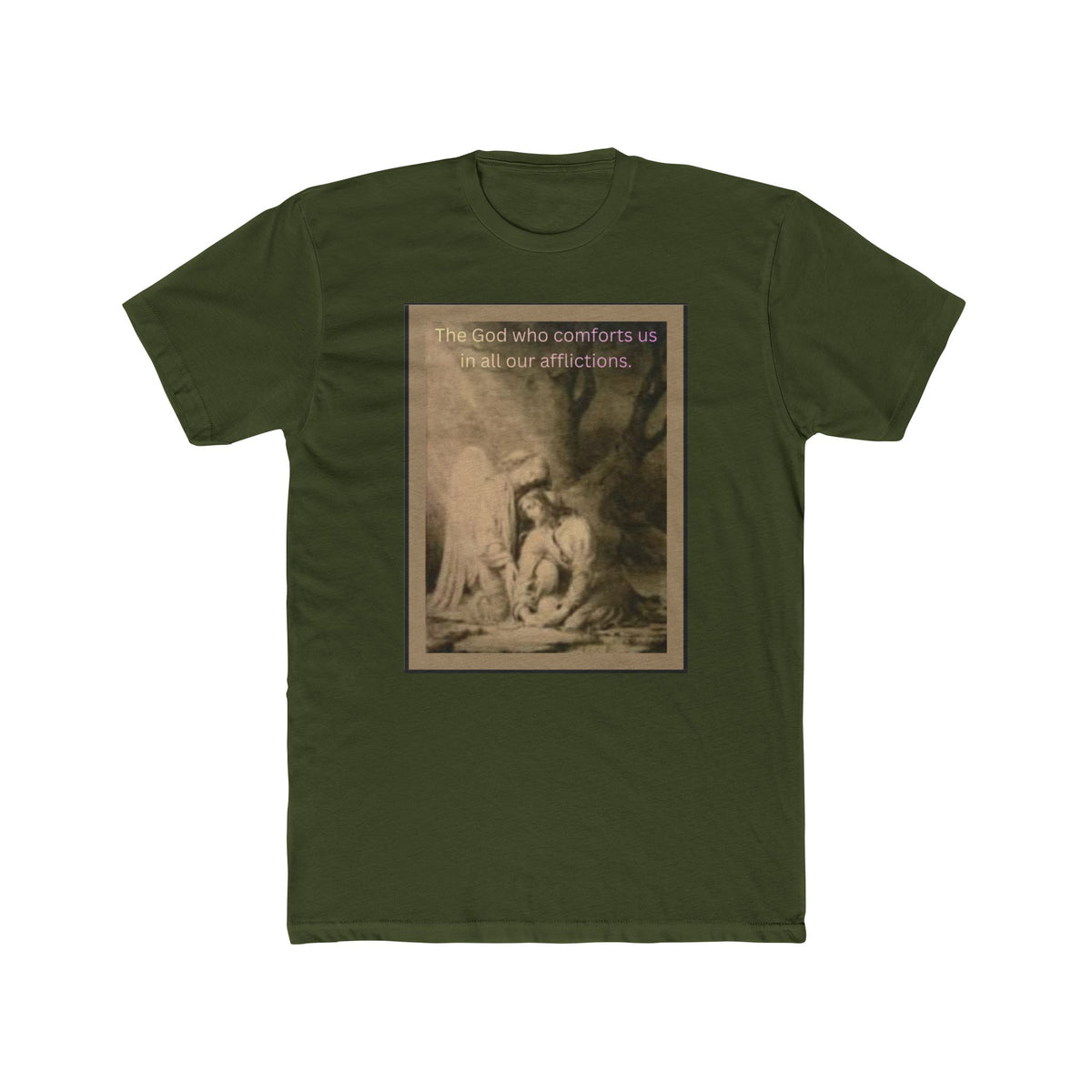 "The God Who Comforts Us" – Sepia Faith Tee