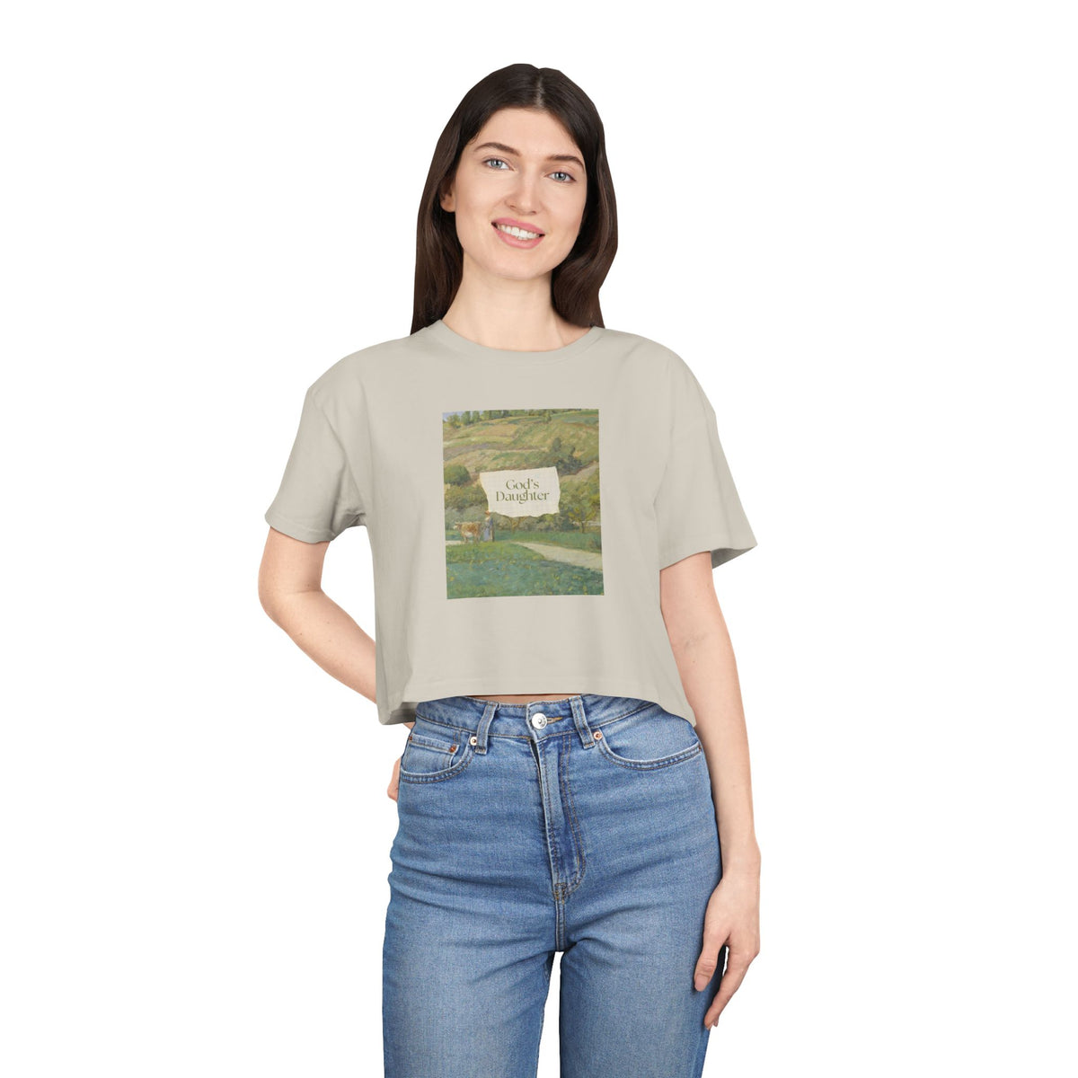 "God's Daughter" — Women's Crop Tee