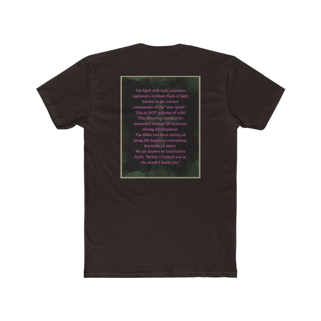"Science Saw the Spark, Scripture Knew the Source" – Life Begins at Conception Tee