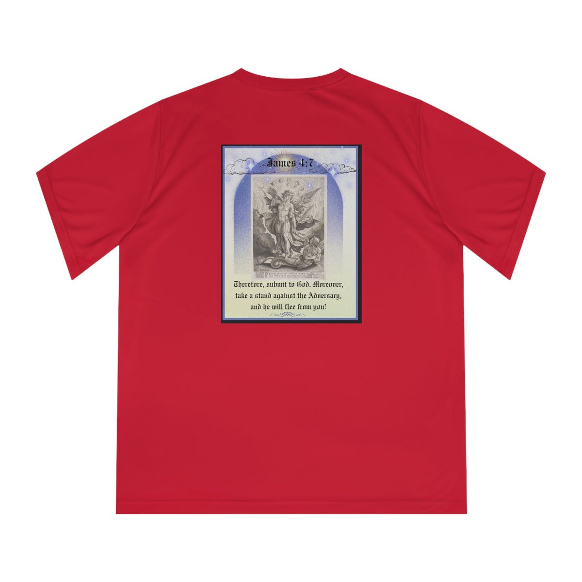Set Apart Collection - Not today Satan - Women's Performance V-Neck T-Shirt