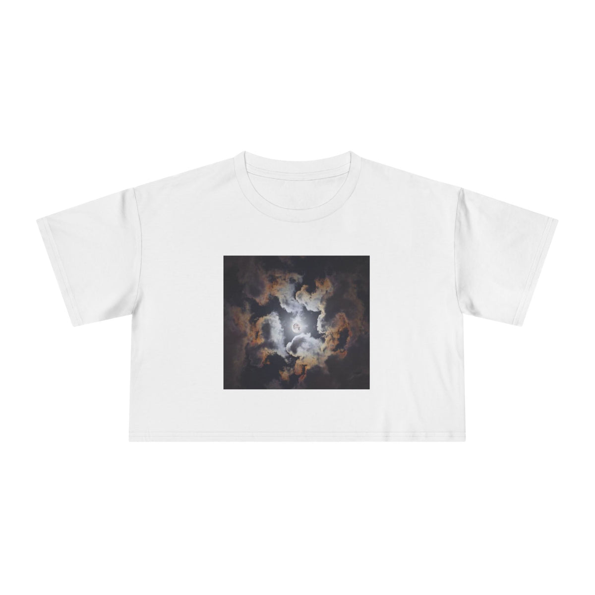 Psalm 19:1: "The Heavens Declare" — Polaroid Sky Women's Crop Tee