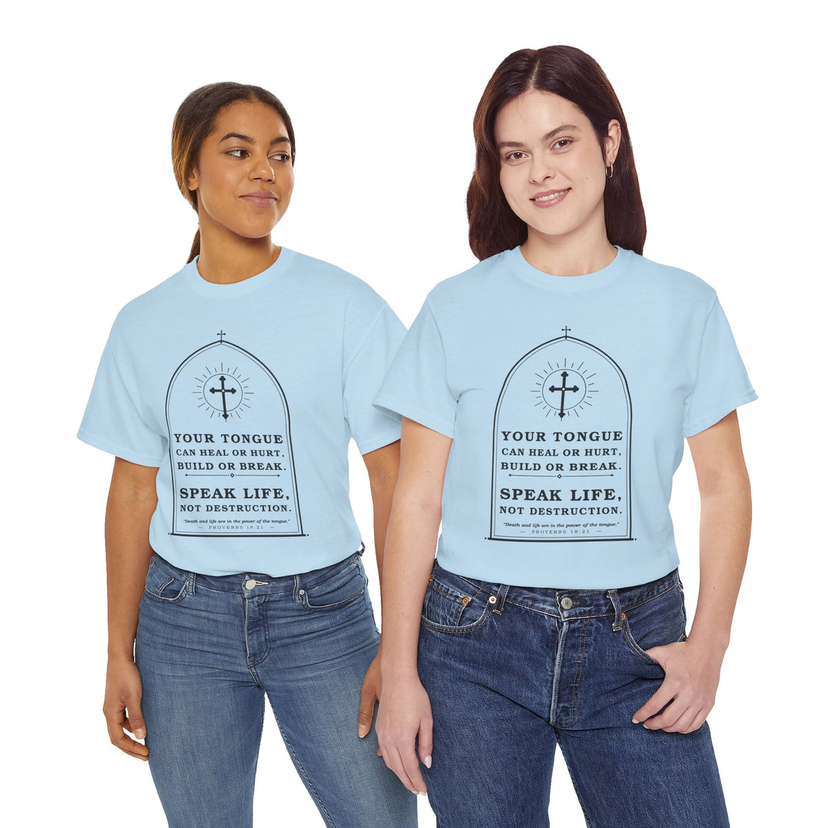 Speak Life -Unisex Heavy Cotton Tee