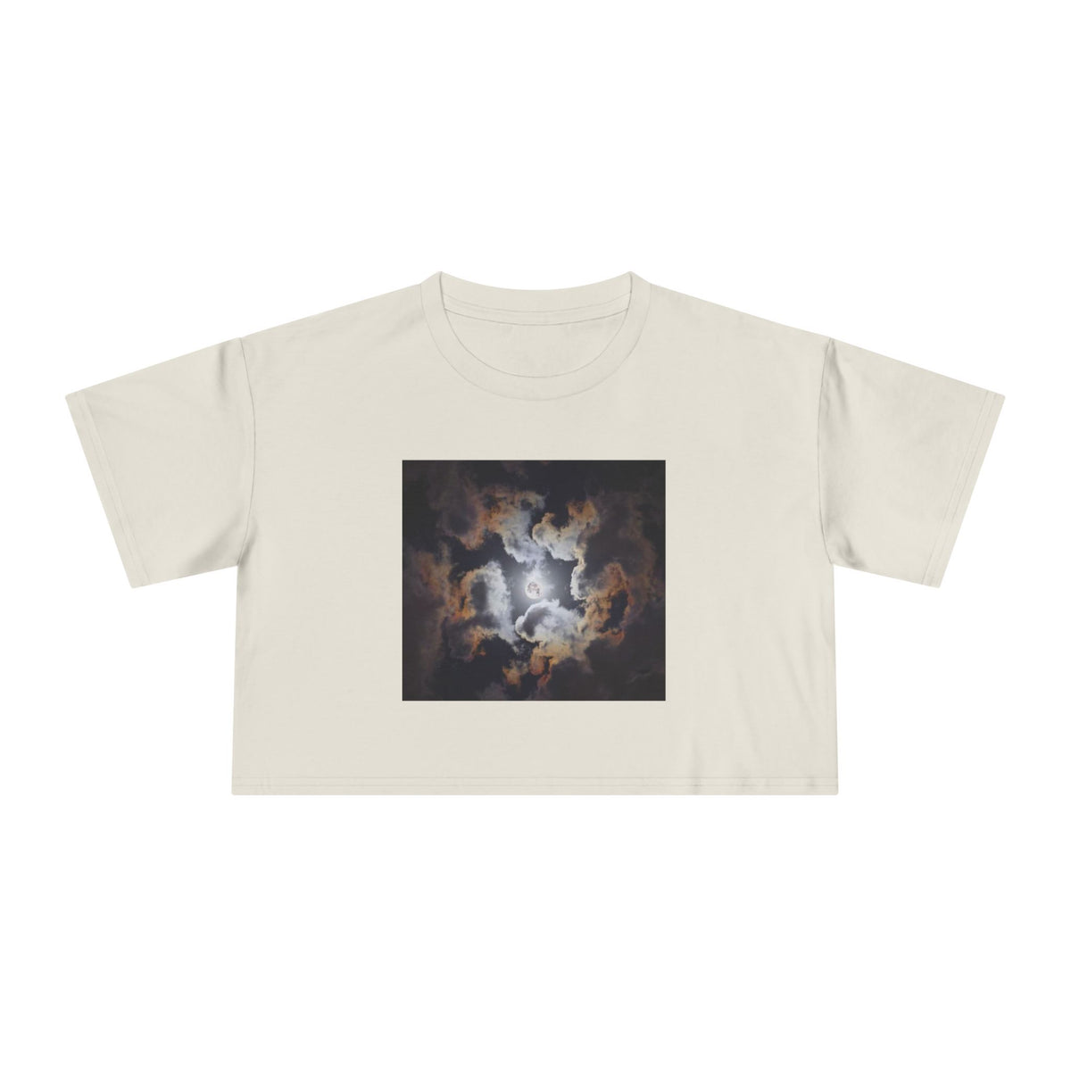 Psalm 19:1: "The Heavens Declare" — Polaroid Sky Women's Crop Tee