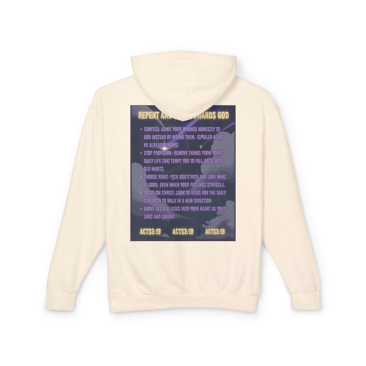 "Jesus Saves Witches" Lightweight Hooded Sweatshirt