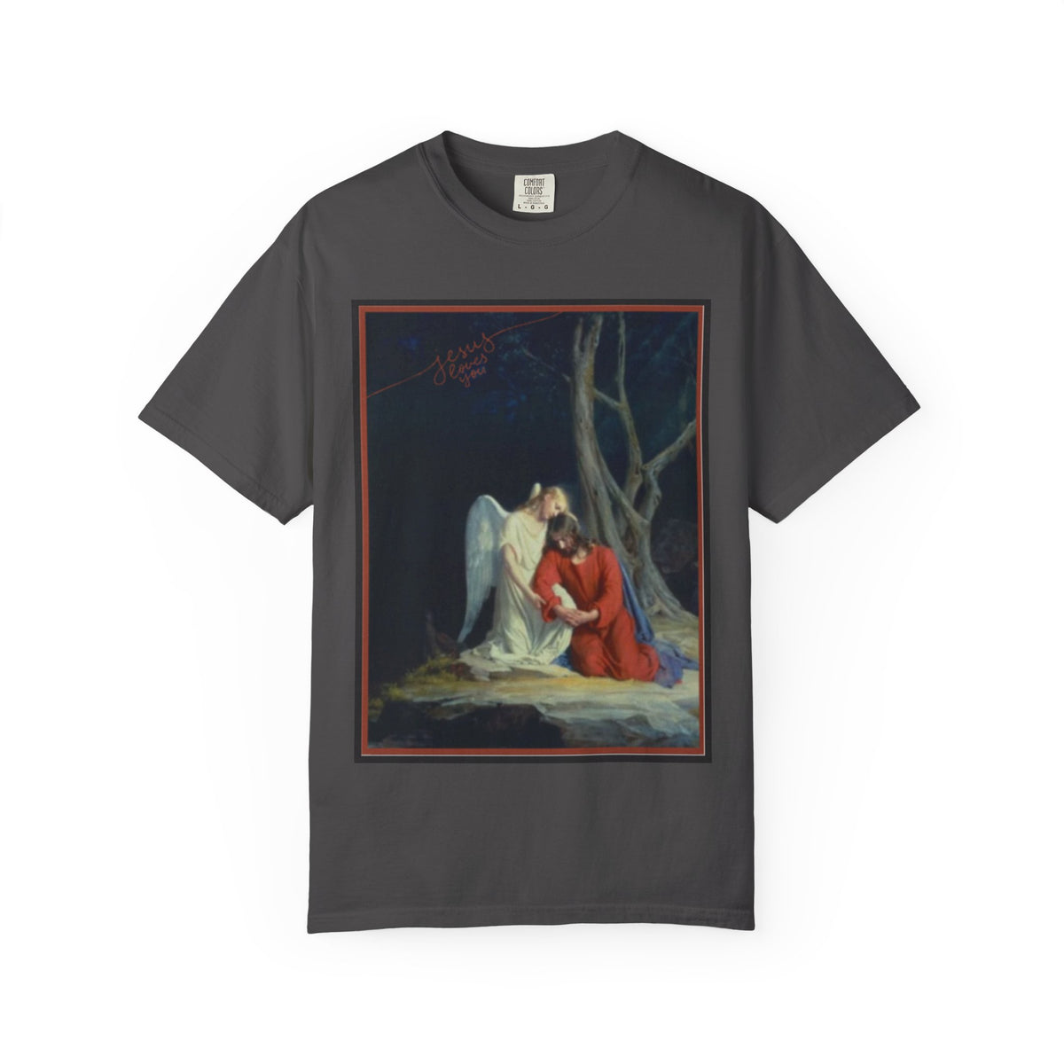 The one who comforts us in our afflictions — Women's Vintage Gothic Illustration Tee