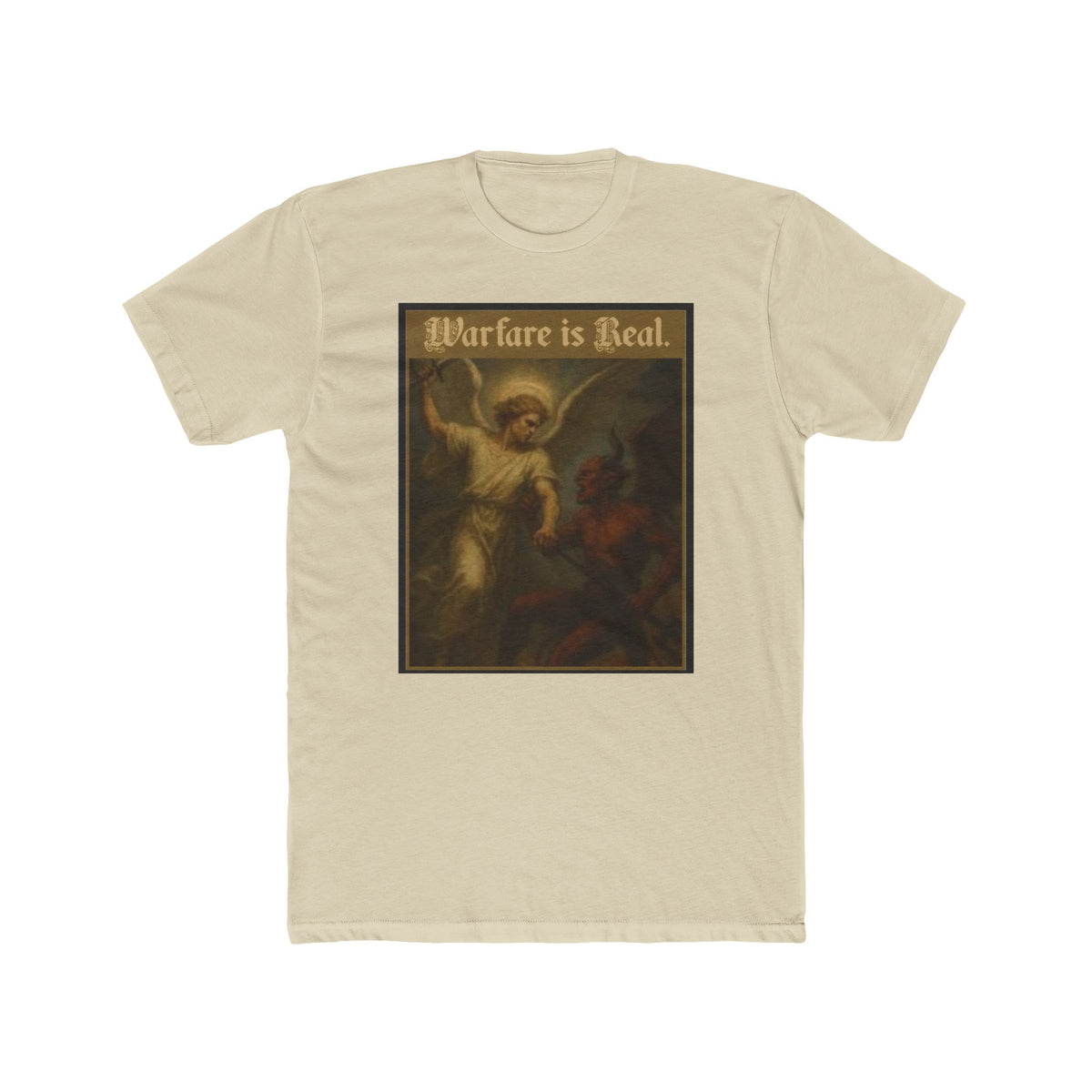 "Warfare Is Real" – Spiritual Battle Tee
